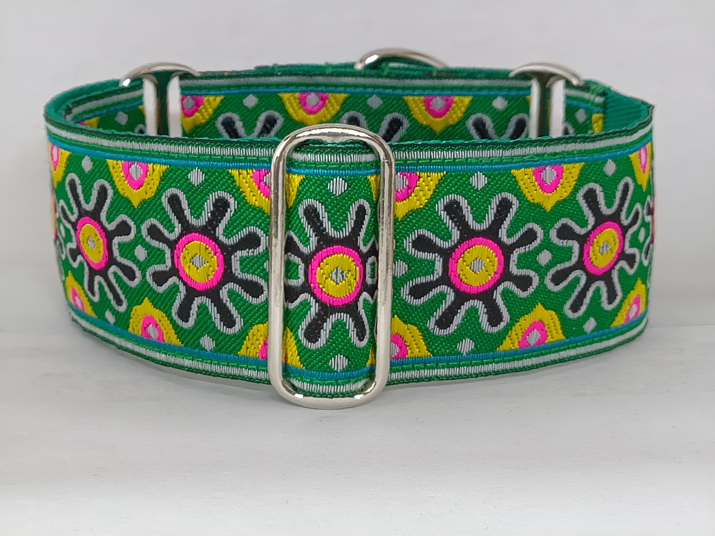 martingale dog collar green