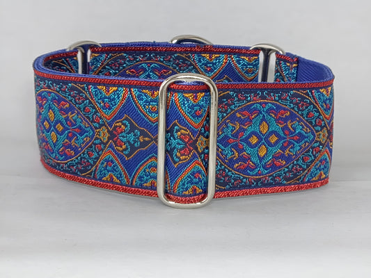 blue martingale dog collar