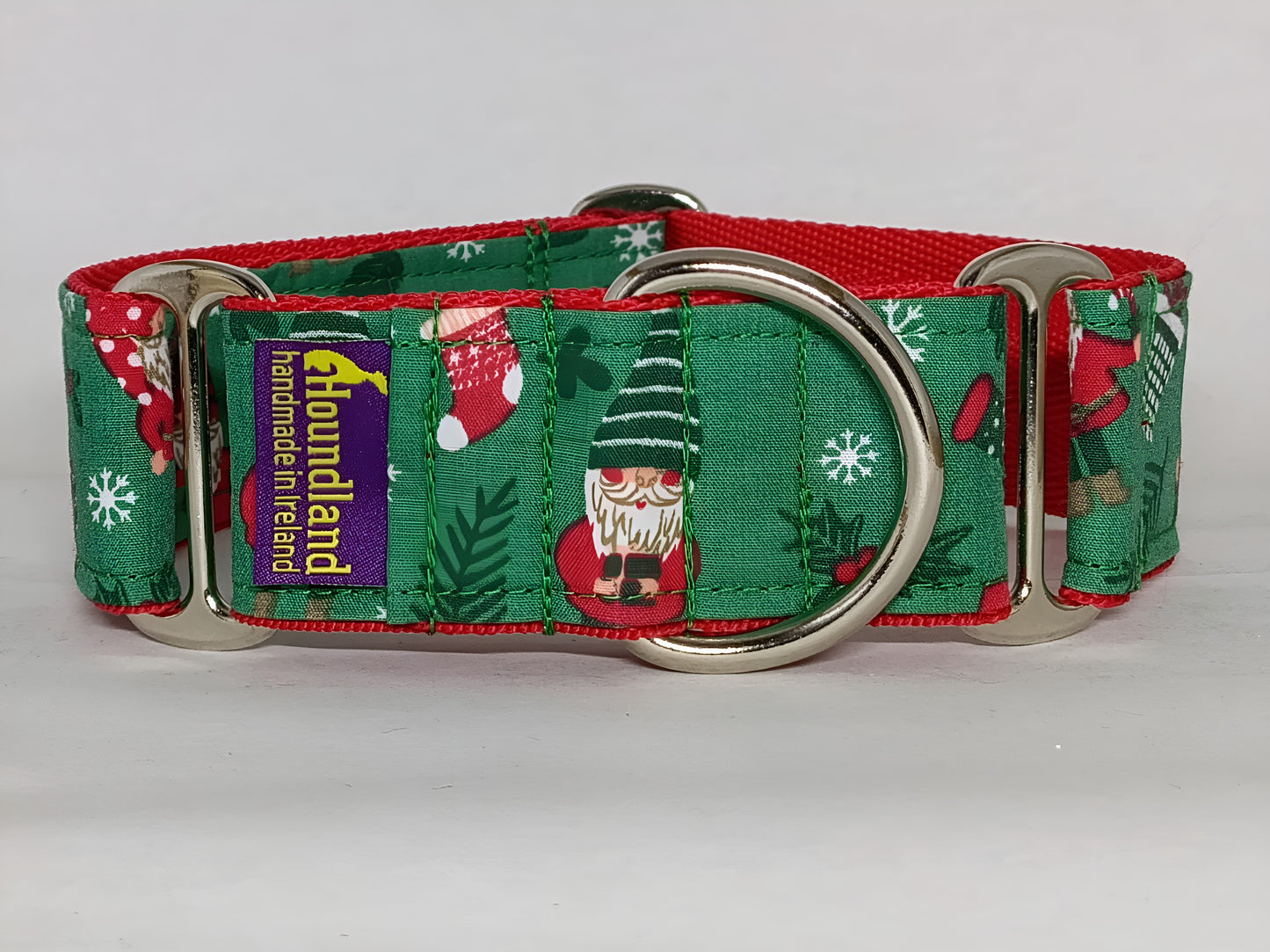 christmas martingale dog collar