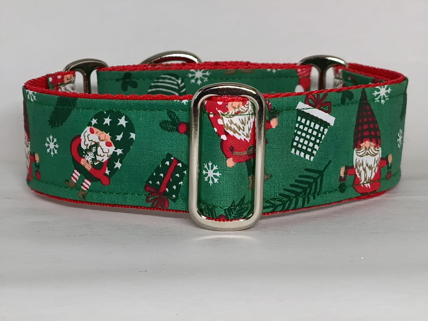 christmas martingale dog collar