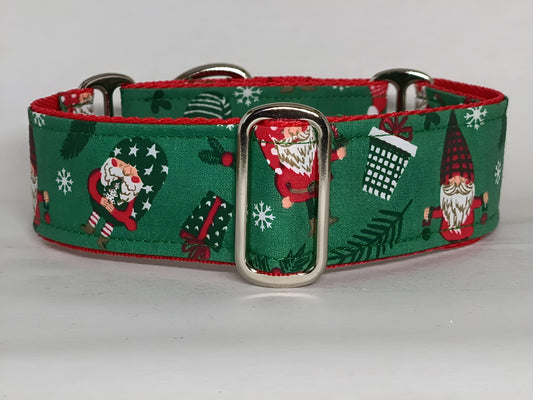 christmas martingale dog collar