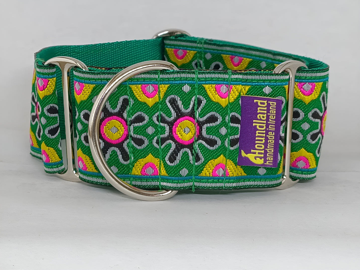green martingale dog collar