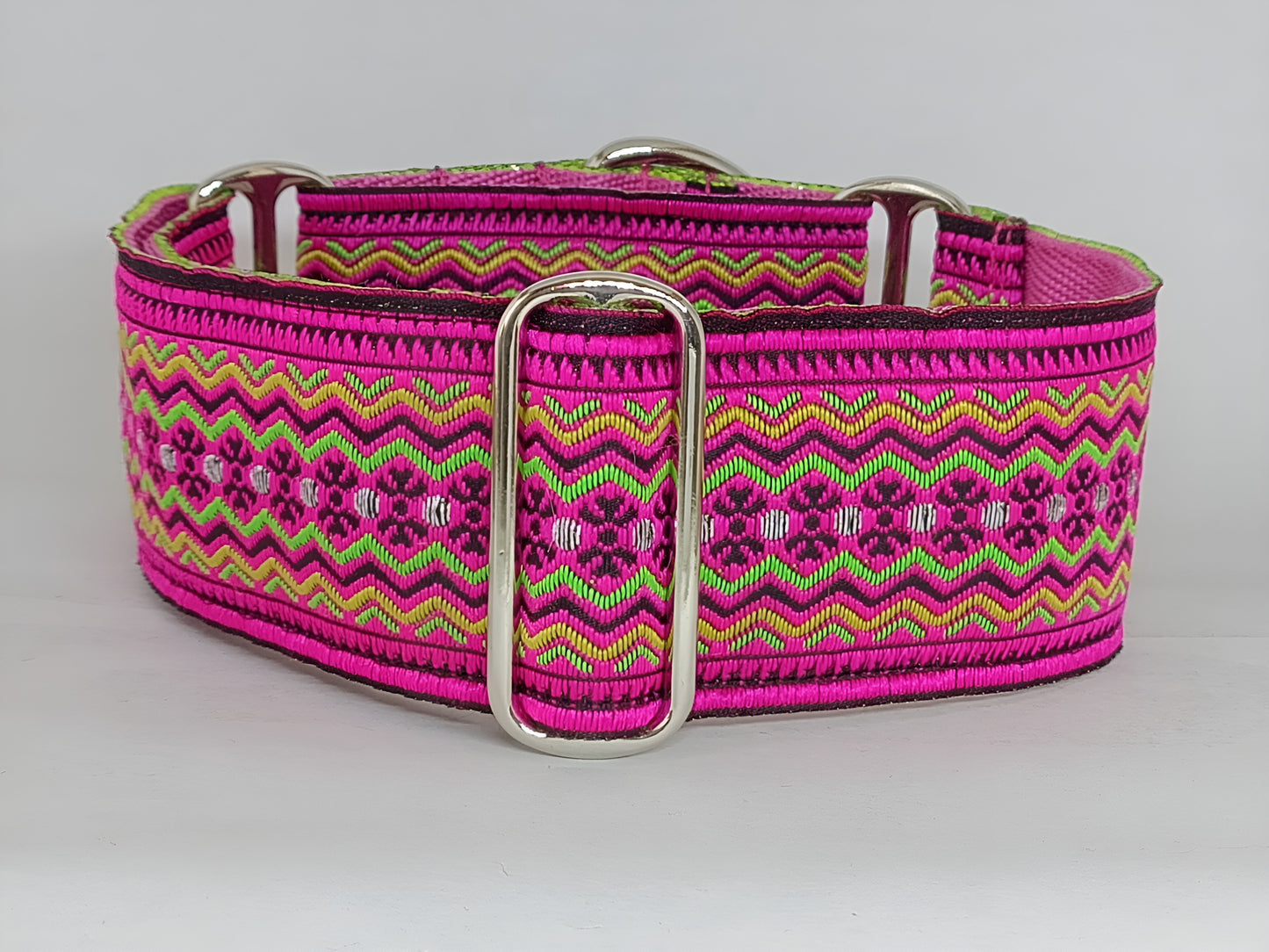 martingale dog collar pink