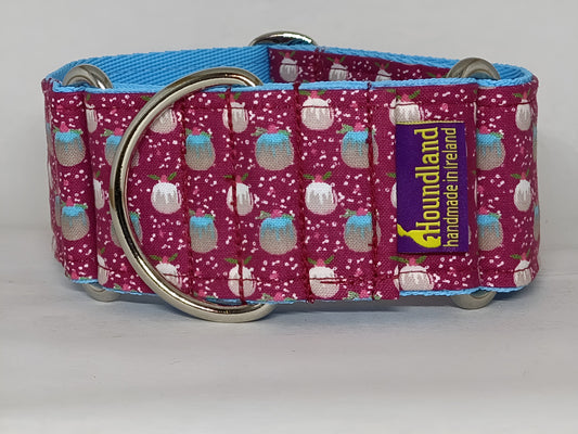 christmas martingale dog collar