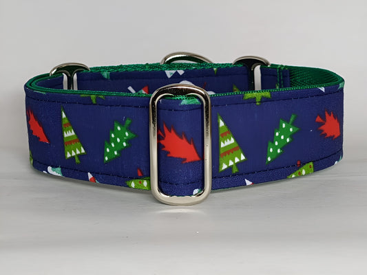 christmas martingale dog collar