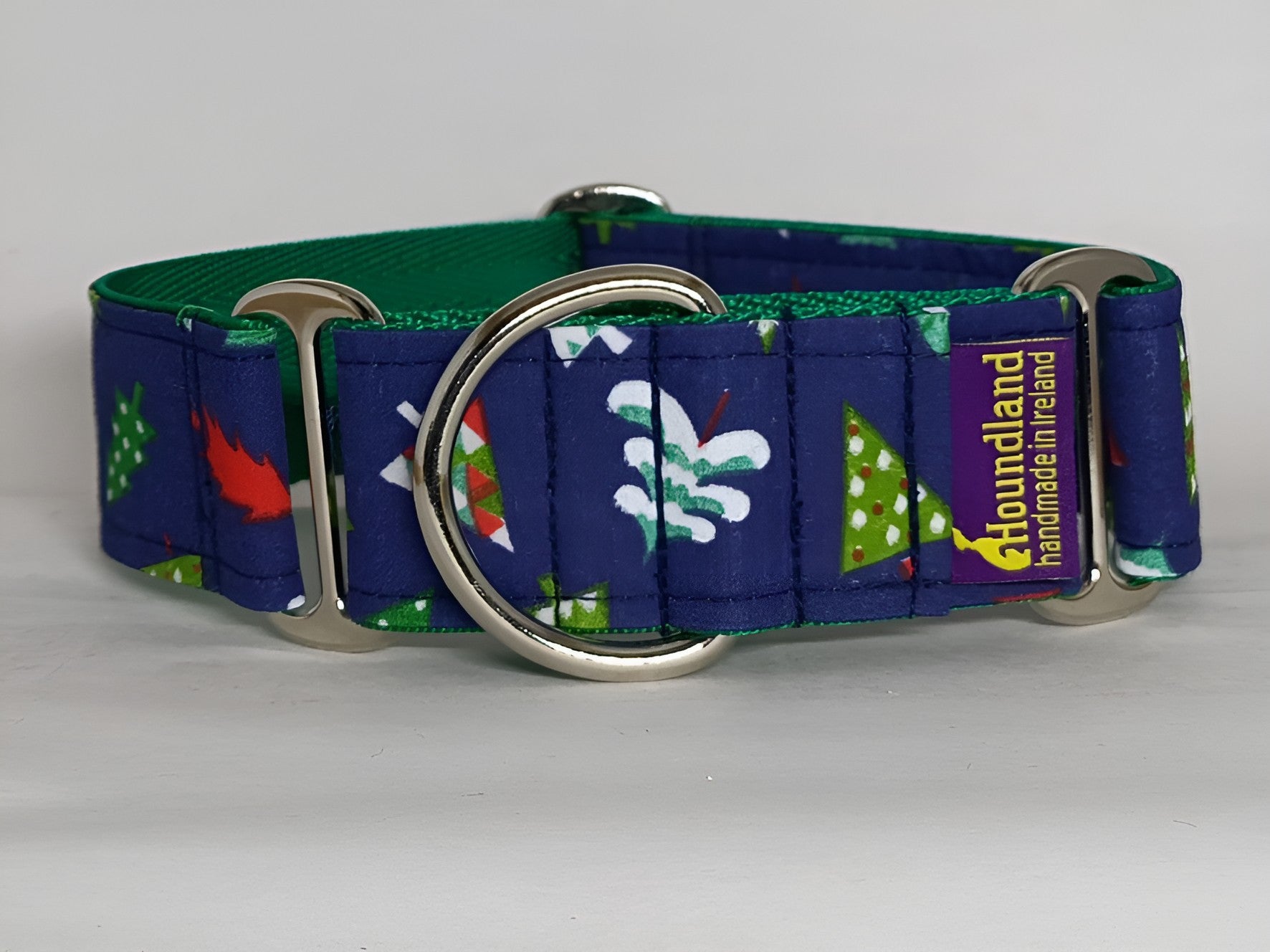 christmas martingale dog collar